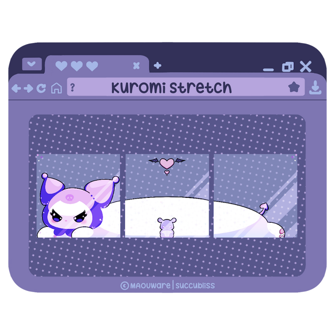 Kuromi Stretch Purple Set